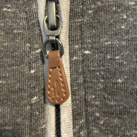 Gray Half-Zip Men's Sweatshirt - Picture 6 of 9